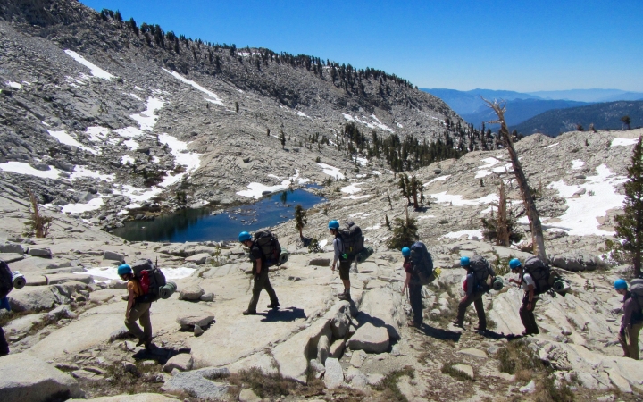 backpacking trip for young adults in california